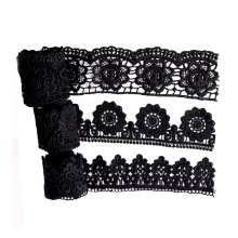 Newest design encaje bordado beautiful embroidery lace trims